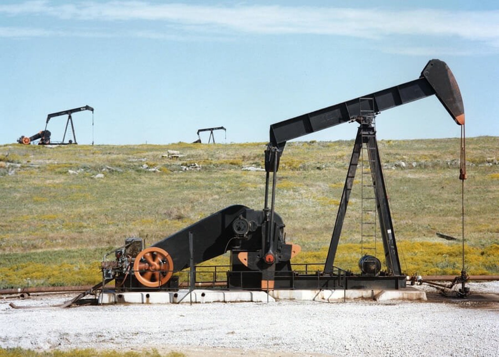 Pumpjack on the western North Dakota prairie