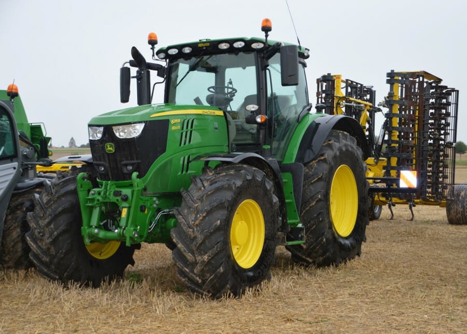 Tractor working a North Dakota field